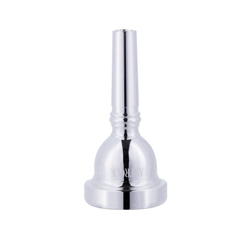 EASTROCK Trombone Mouthpiece, Silver Plated Trombone Mouthpiece Small Shank 12C, Trombone Instrument Accessories Vacuum Packed - Image 1
